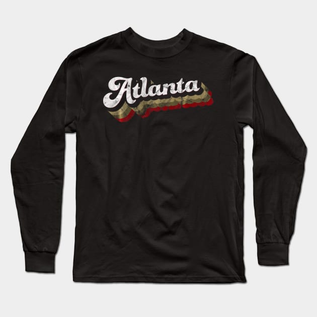 United Atlanta Soccer Original Design Baseball Retro Long Sleeve T-Shirt by Chicu